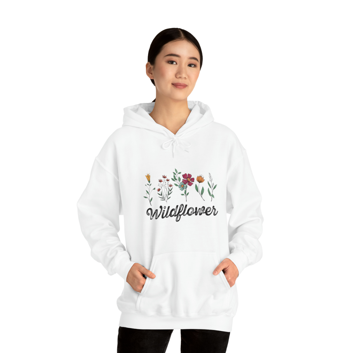 Boho Wilderflower Unisex Heavy Blend™ Hooded Sweatshirt